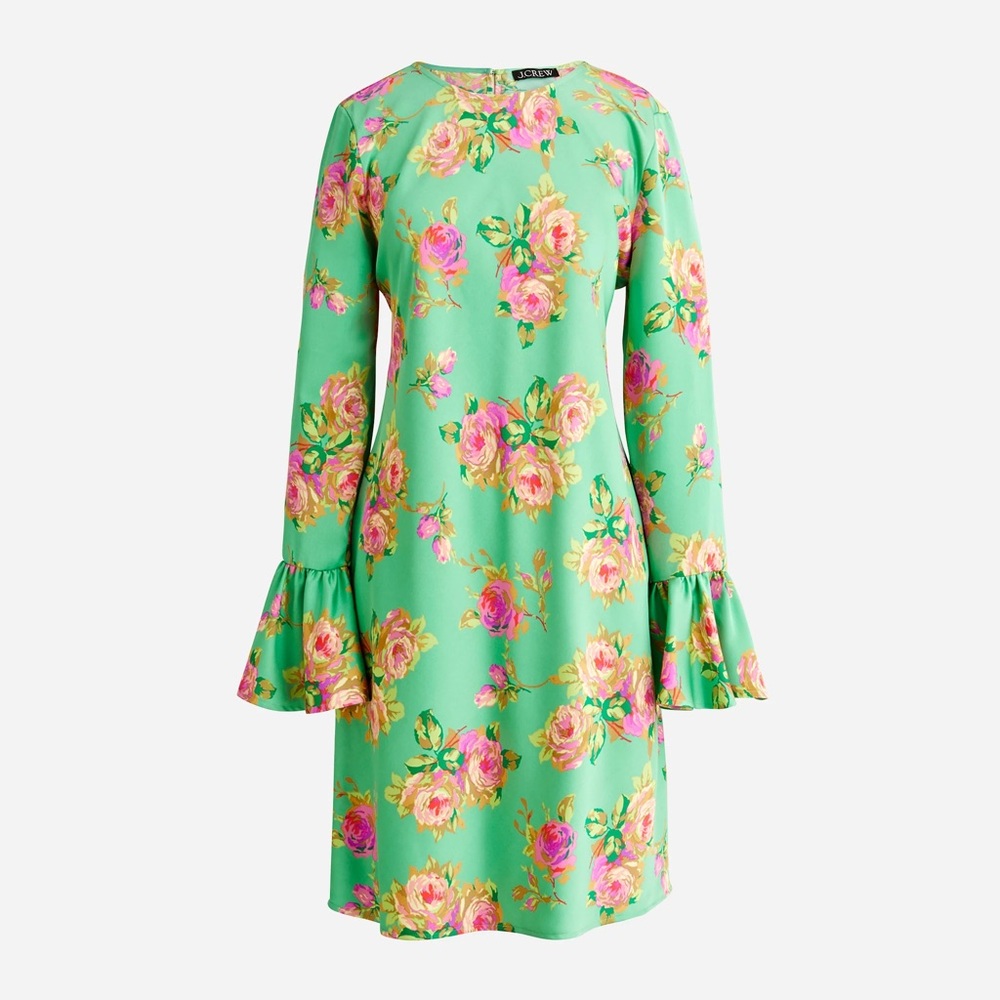 Jcrew winter garden dress in lavish rose